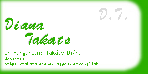 diana takats business card